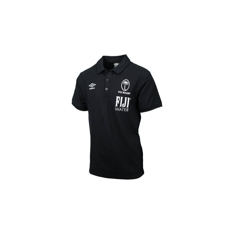 mainUMBRO FIJI RUGBY MENS PIQUE POLO BLACK0